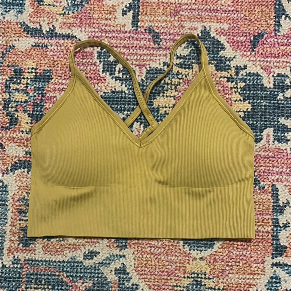 DSG Olive Ribbed Bralette